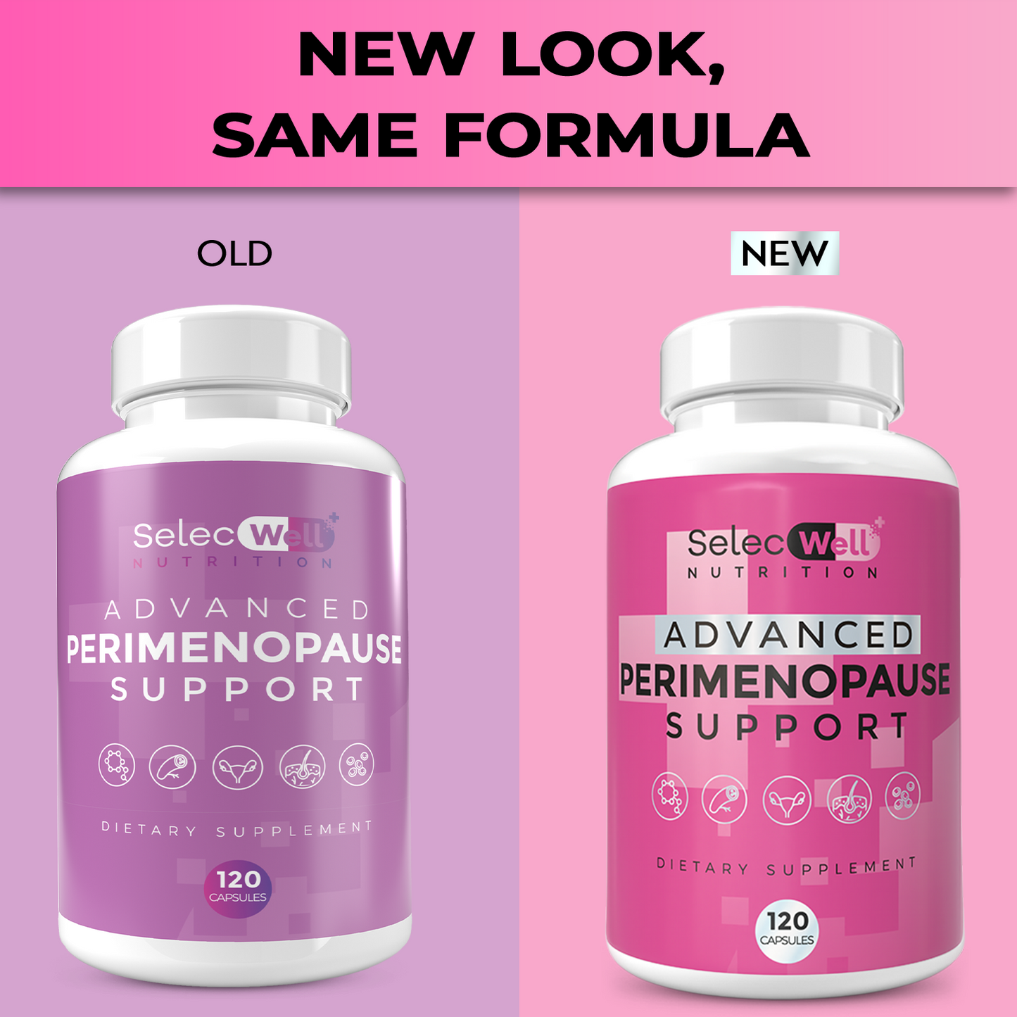 Advanced Perimenopause Support Supplement for Women | Provides Menopause Relief, Hot Flash & Night Sweats Relief | 120 Capsules